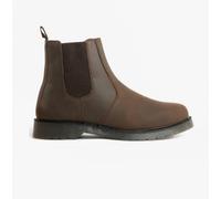 STB ELLIS Unisex Leather Air Cushioned Dealer Boots Waxy Brown - UK 11