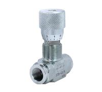 STB G1/4 G3/8 Bi-Directional Flow Restrictor Hydraulic Valve Carbon Steel Flow Control Valve for Hydraulic,Heavy-Duty Carbon Steel Pressure Fittings 1PCS(STBG38)