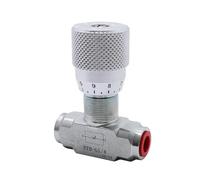 STB G1/4 G3/8 Bi-Directional Flow Restrictor Hydraulic Valve - Carbon Steel Flow Control Valve for Precision Regulation(Stb-g3-8)