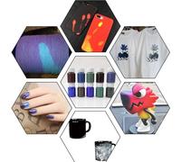 STBQHG Thermochromic Temperature Activated Pigment Powder Heat Sensitive Color Changing Powder for Paint Resin Epoxy Art Craft
