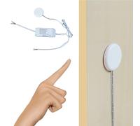 STBTECH Hidden Touch Control Switch, AC 220V 400Watt Touch Sensor Switches for Lamp on/off, Penetrable Wood, Stone, Glass and More, No Hole Required (White)