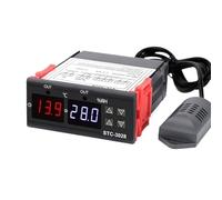 STC-3028 LED Digital Thermostat Temperature Controller Thermoregulator Relay Heating Cooling For Incubator AC 110-220V NTC 1Pcs(AC100-220V)