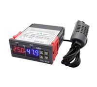 STC-3028 LED Digital Thermostat Temperature Humidity Controller Thermometer Sensor Hygrometer 10A Adjustable Cooler Heater(STC-3028 AC110-220V)