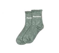 STC, CHICKEN Sequin Short Festoon Socks (One Size 8-14), Green, One Size