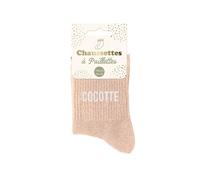 STC, COCOTTE Sequin Socks Pink One Size, pink, One size