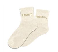 STC Socks Glitter Blondinette Beige Size 36/42