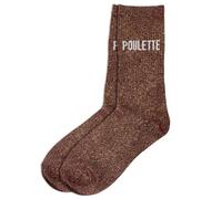 STC, Glitter Socks - Chicken, Brown, One Size, brown, One size