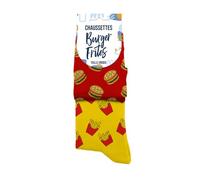 STC Pair of Mismatched Socks - Bruger Fries, Multicolored, One size