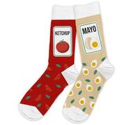 STC Pair of Mismatched Socks - Ketchup Mayo