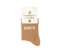 STC Sequin Socks, Brunette, Multi-Colour, One Size, multicoloured, One Size