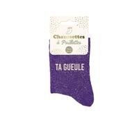 STC, Glitter Socks - Ta Gueule, Purple, One Size