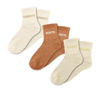STC Set trio socks glitter blondinette, Multicolored, M