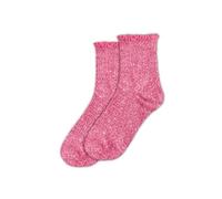 STC, Short Sequin Scalloped Socks PINK (One Size 8-14), Pink, One Size