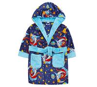 STC Stores Childrens/Boys Space Dragon Fleece Dressing Gown ~ 2-13 Years (9-10 Years)