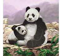 STC Stores/Craft Buddy DIY Crystal Diamond Painting Birthday Greeting Card Kit (Panda)