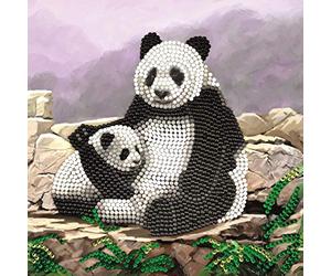 STC Stores/Craft Buddy DIY Crystal Diamond Painting Birthday Greeting Card Kit (Panda)