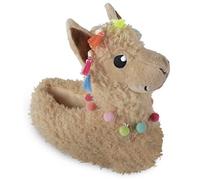 STC Stores Womens Ladies Soft Comfy Novelty 3D Slippers ~ Animal Character House Slipper (Llama, M, medium)