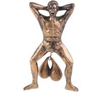 STCCNB Funny Old Man With Door Knocker Pendant Character Model Doorbell For Front Door Garden Home Decoration