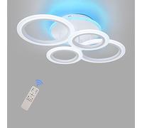 STCH LED Ceiling Light, Modern Ceiling Lights Round 60W, Flush Ceiling Light, Chandelier Ceiling Light with Remote, Ceiling Lighting for Bedroom Living Room Kitchen Hallway, Dimmable 3000-6500K