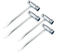 STCRERAG 4 Pcs Chainsaw Scrench, 13x19mm (13-by-19) Scrench Chainsaw Screnches T-Wrench Spanner Tool Spark Plug Spanner T-Wrenches Socket Adjustment Tool for Saws Chains Nuts Spark Plug