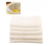 STCRERAG 5 Pcs Muslin Cloths for Cooking, 50 * 50cm Cheesecloth Reusable Soft Square Cheese Clothes Strain Butter Muslin Weave Fabric Filter Food Strainer Cloth for Straining Baking Cheese Making