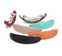 STCRERAG 6 Pcs Matte Barrette Hair Barrettes, French Colored Hair Clips for Women - Matte Hair Clips Spring Barrette Ponytail Holders for Fine Medium Thick Hair
