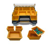 STD. ISSUE Nesting Bin Inserts (3-Pack) for DeWalt DEEP PRO Organizers DWST14825 & DWST14735 - Bins Only, Organizer Not Included - Small Parts Trays for Fasteners & Bits (Yellow)