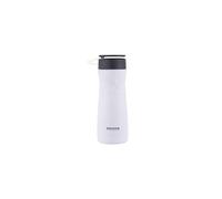 STD450W Vacuum Insulated Stainless Steel Double Walled Drink Pod Flask with Rubber Handle and Strainer Hot and Cold for up to 8 Hours 100% Leak Proof