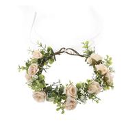 STDEV Elegant Flower Headband Rosary Headbands Carnival Party Headpiece Hair Accessories Beach Wedding Ceremony Hairhoop