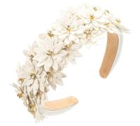 STDEV Leather Hair Band Elegant Headband Rhinestone Hair Accessories Enhances Your Look with Delicate Detail