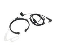 stdgove 2 Pin Tactical Throat Mic Microphone 2-way Radio Neck Bone Conduction Headset Mike for Motorola CP100 PR400 CP200D CLS1140 DLR1060 CP185 Walkie Talkies