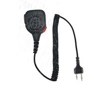 stdgove Waterproof Walkie Talkie Shoulder Mic 2 Pin Lapel Micrphone Speaker Handsfree for Midland gxt x-tra Xtra x Talker gmrs GTX 1000 1000g 1050 gxt1000vp4 t51r lxt600pa (Black)