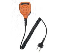 stdgove Waterproof Walkie Talkie Shoulder Mic 2 Pin Lapel Micrphone Speaker Handsfree for Midland gxt x-tra Xtra x Talker gmrs GTX 1000 1000g 1050 gxt1000vp4 t51r lxt600pa (Orange)