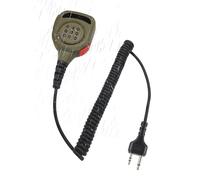 stdgove Waterproof Walkie Talkie Shoulder Mic 2 Pin Lapel Micrphone Speaker Handsfree for Midland gxt x-tra Xtra x Talker gmrs GTX 1000 1000g 1050 gxt1000vp4 t51r lxt600pa (Tan)