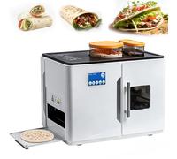 STDZQCWY 1800w Automatic Roti Maker, Fully Auto Flatbread Making Machine, With Touch Control Panel, Built In Flour Water Oil Storage Tanks Adjustable Bake Level, For Home Daily Breakfast Use
