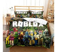 Ste-X 200 Thread Count Single ROBLOX Duvet Cover Sets 100% Egyptian Cotton Hotel Quality Ultra Soft Anti Allergic Luxury (200x200cm(Double),ROBLOX 04)
