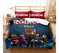 Ste-X 200 Thread Count Single ROBLOX Duvet Cover Sets 100% Egyptian Cotton Hotel Quality Ultra Soft Anti Allergic Luxury (135x200cm(Single),ROBLOX 05)