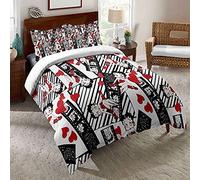 Ste-X 60 Long-staple Cotton Sheets 3 Piece BETTY BOOP Bedding Quilt Cover Spring and Autumn Simple Duvet (135x200cm(Single),Cute 01)