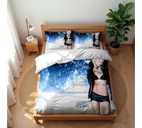 Ste-X Bedding Britney Spears 3 Piece Duvet Cover Set Winter Soft Bed Linen Duvet Cover Reversible Bed Linen for Single Double Bed with Pillow Case 80 X 80 (BS 06,200x200cm(Double))
