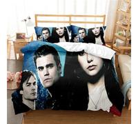 Ste-X Bedding Set Vampire Diaries Duvet Cover Set for Boys Girls Junior/Cot Bed Reversible Lovely Colorful Comforter Cover (200x200cm(Double),TVD 06)