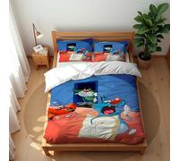 Ste-X Duvet Cover Oggy Et Les Cafards Girls Boy Soft Microfiber Duvet Cover for Warm with Concealed Zipper Includes and 2 Pillowcases 50 X 75 Cm (Cartoon 04,220x230cm(King))