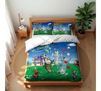 Ste-X Duvet Cover Oggy Et Les Cafards Girls Boy Soft Microfiber Duvet Cover for Warm with Concealed Zipper Includes and 2 Pillowcases 50 X 75 Cm (Cartoon 01,200x200cm(Double))