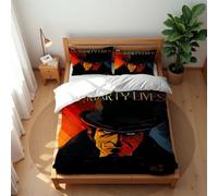 Ste-X Duvet Cover Set Anti-mite and Breathable 3 Pieces Sherlock Holmes Bedding Set Hotel Quality Comforter Cover Set with 2 Pillowcases (No Filler) (SH 02,200x200cm(Double))