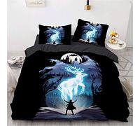 Ste-X Duvet Cover Set, Mystery 100% Long Staple Cotton, Breathable Bedding Set Light Weight Quilt Cover with Hidden Button Closure (200x200cm(Double),Magic 06)