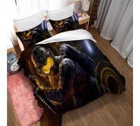 Ste-X Duvet Cover Set Tom Clancy's Rainbow Six Siege Bedding Set Kawaii Girl Bedding Set Lovely Duvet Cover Quilt Cover Soft Bedspread Cover (200x200cm(Double),TCRSS 02)