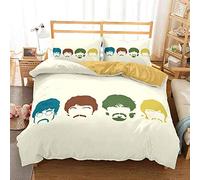 Ste-X Easy Care Duvet Cover Set | Double Bed Size | The Beatles Bedding (200x200cm(Double),Music 04)