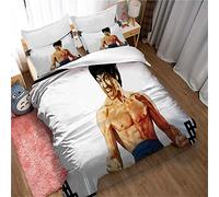Ste-X Kung Fu Bedding Set Duvet Cover, Bedding Set Amateur Microfiber Duvet & Pillowcases Printed (135x200cm(Single),Style 03)