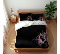 Ste-X Modern Minimalist Fairy Tail Magical Bedding Set 210 Thread Count Cotton Rich Fabric with 50x75cm Pillowcases (Fairy 05,200x200cm(Double))