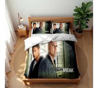 Ste-X Premium Cotton Prison Break Duvet Cover Set Anti Allergy Anti-mite Bedding Collection Breathable Ideal for Summer (PB 01,200x200cm(Double))