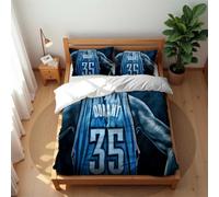 Ste-X Super Soft Hotel Collection Kevin Durant Bedding Set with Pillowcases for Home Dormitory Use Lightweight (Basketball 04,135x200cm(Single))